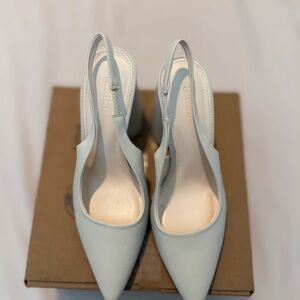 Forever 21 Light Blue Pointed Slingback Heels